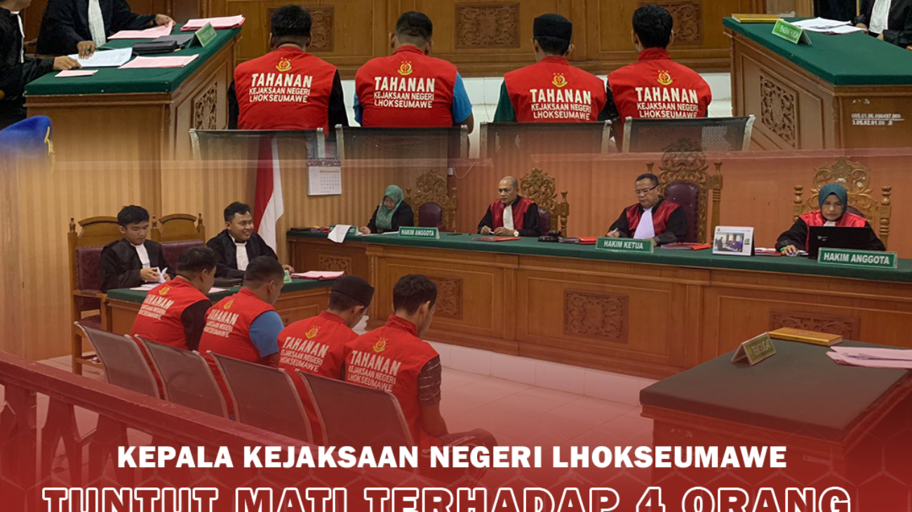 TUNTUT MATI TERDAKWA NARKOTIKA