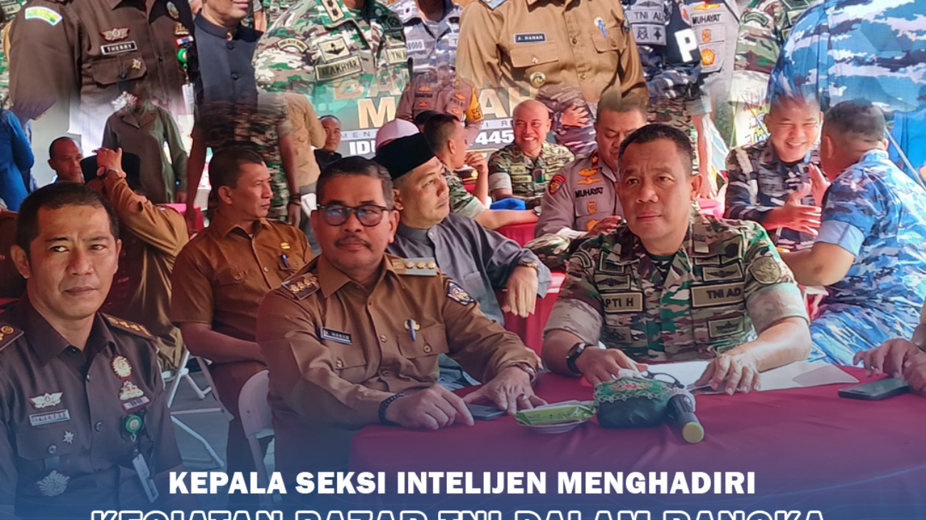 KASI INTELIJEN MENGHADIRI BAZAR TNI